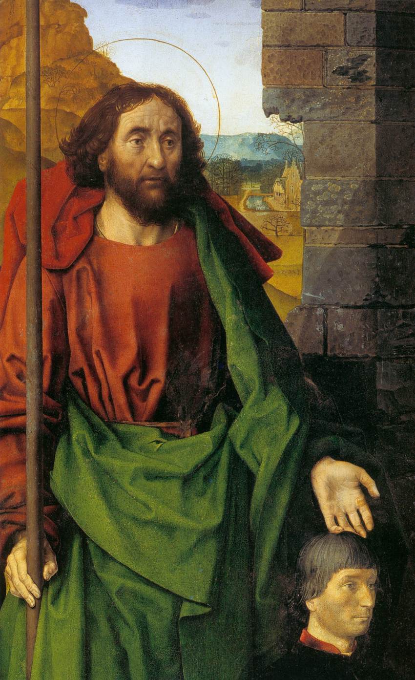 Sts Anthony and Thomas with Tommaso Portinari (detail)