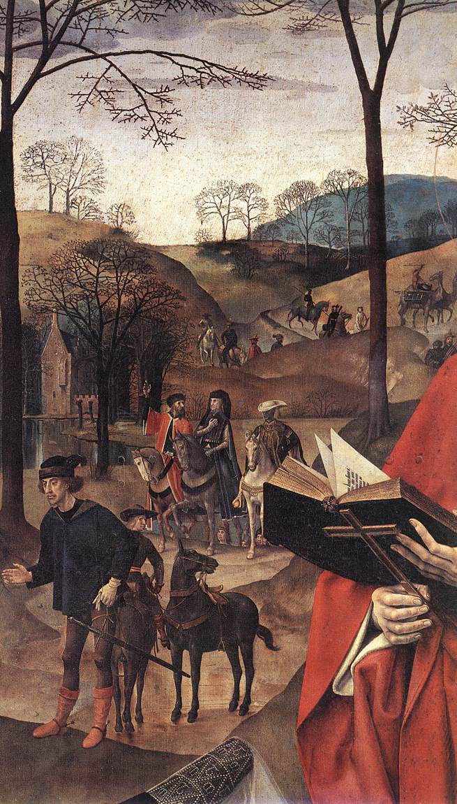 Sts Margaret and Mary Magdalene with Maria Portinari (detail)