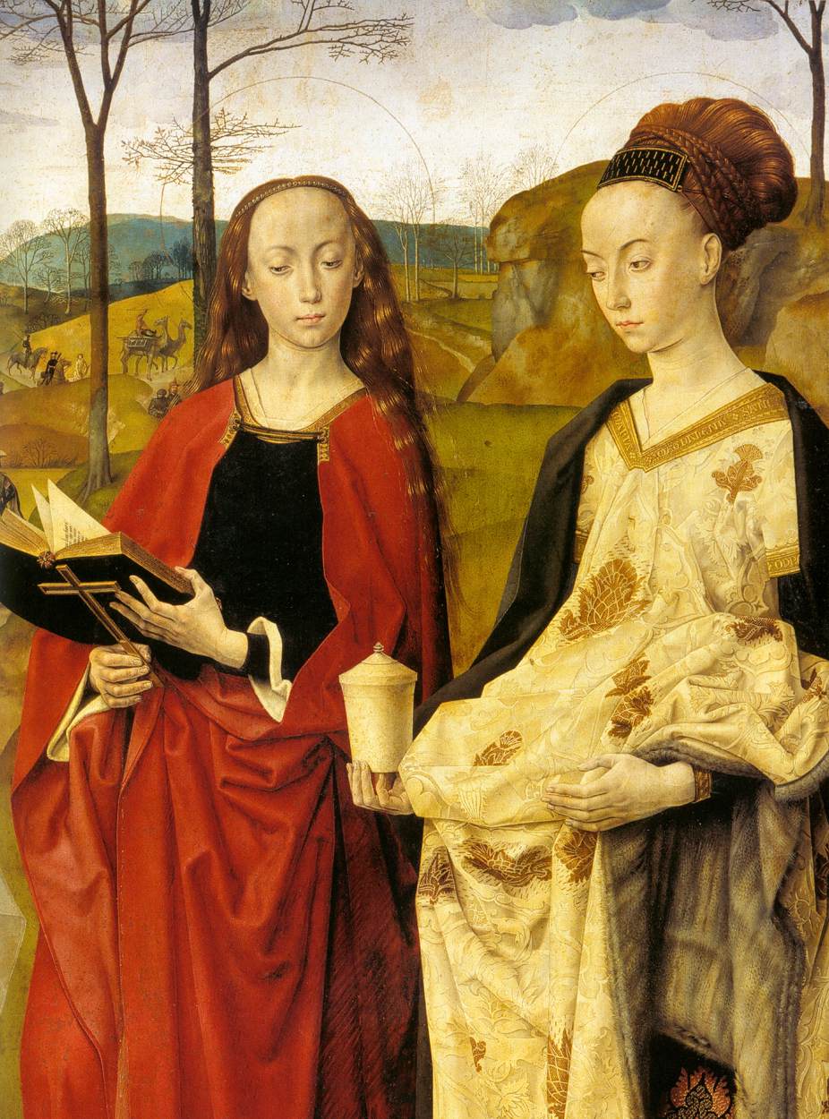 Sts Margaret and Mary Magdalene with Maria Portinari (detail)
