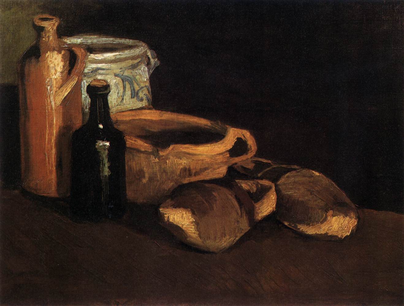 Still-Life with Clogs and Pots