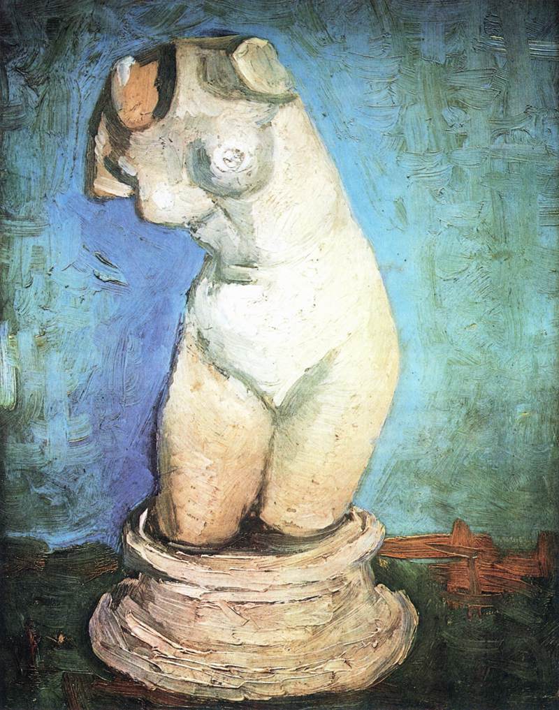 Plaster Statuette of a Female Torso