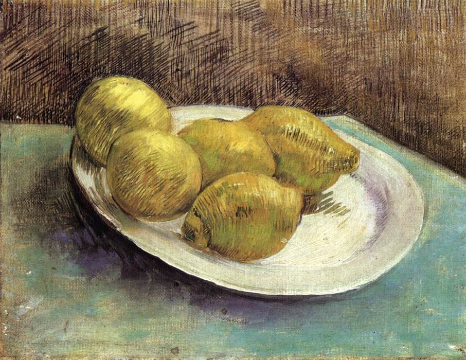 Still-Life with Lemons on a Plate