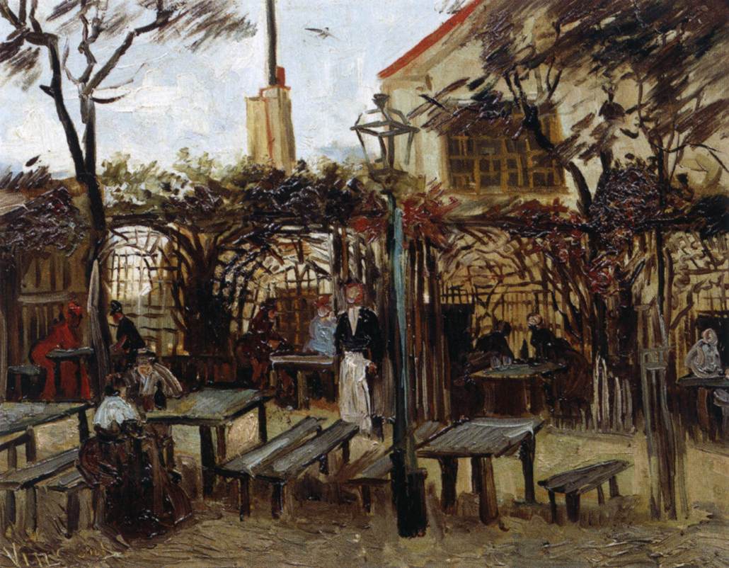 Terrace of a Café on Montmartre (La Guinguette) in Montmartre