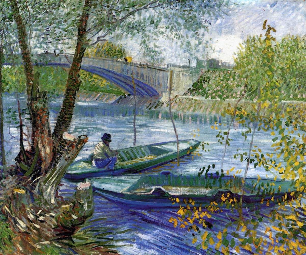 Fishing in Spring, Pont de Clichy