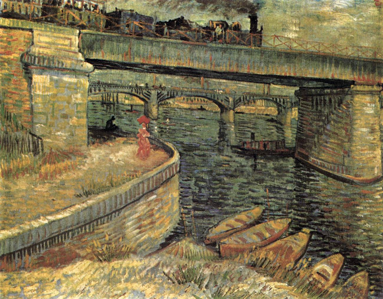 Bridges across the Seine at Asnières