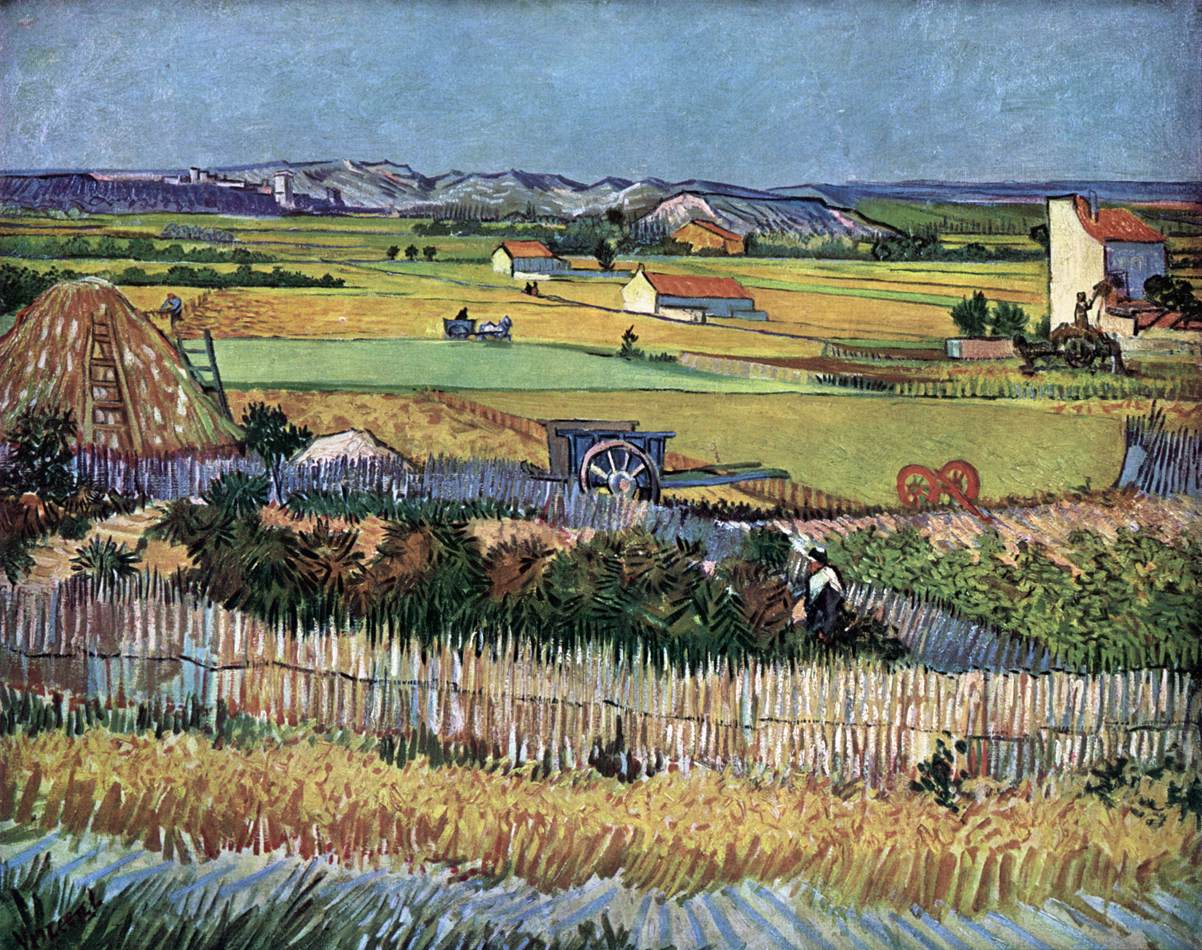 Harvest at La Crau (The Blue Cart)