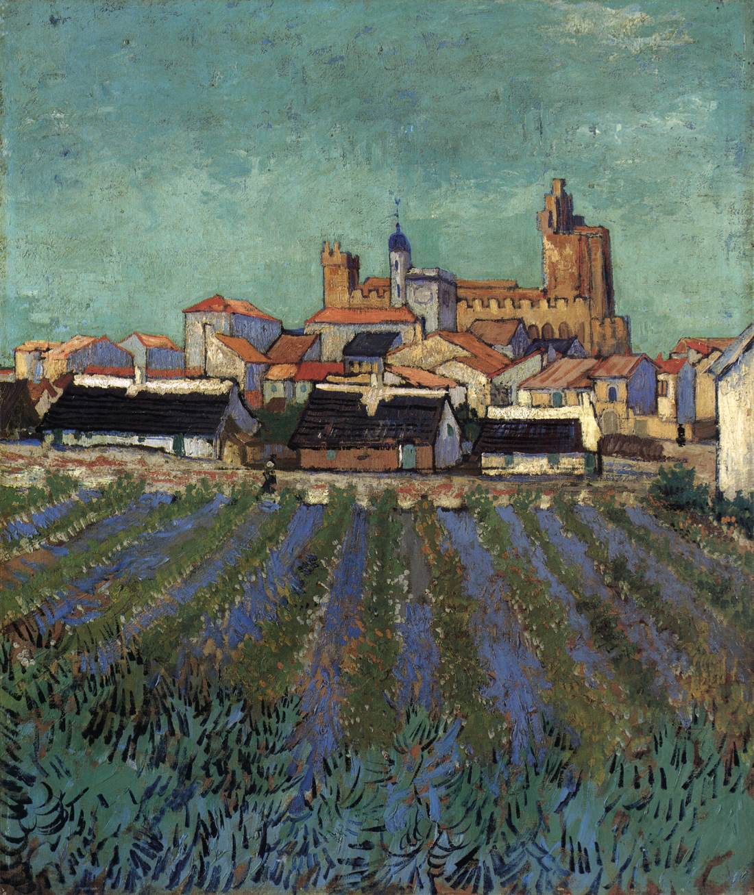 View of Saintes-Maries