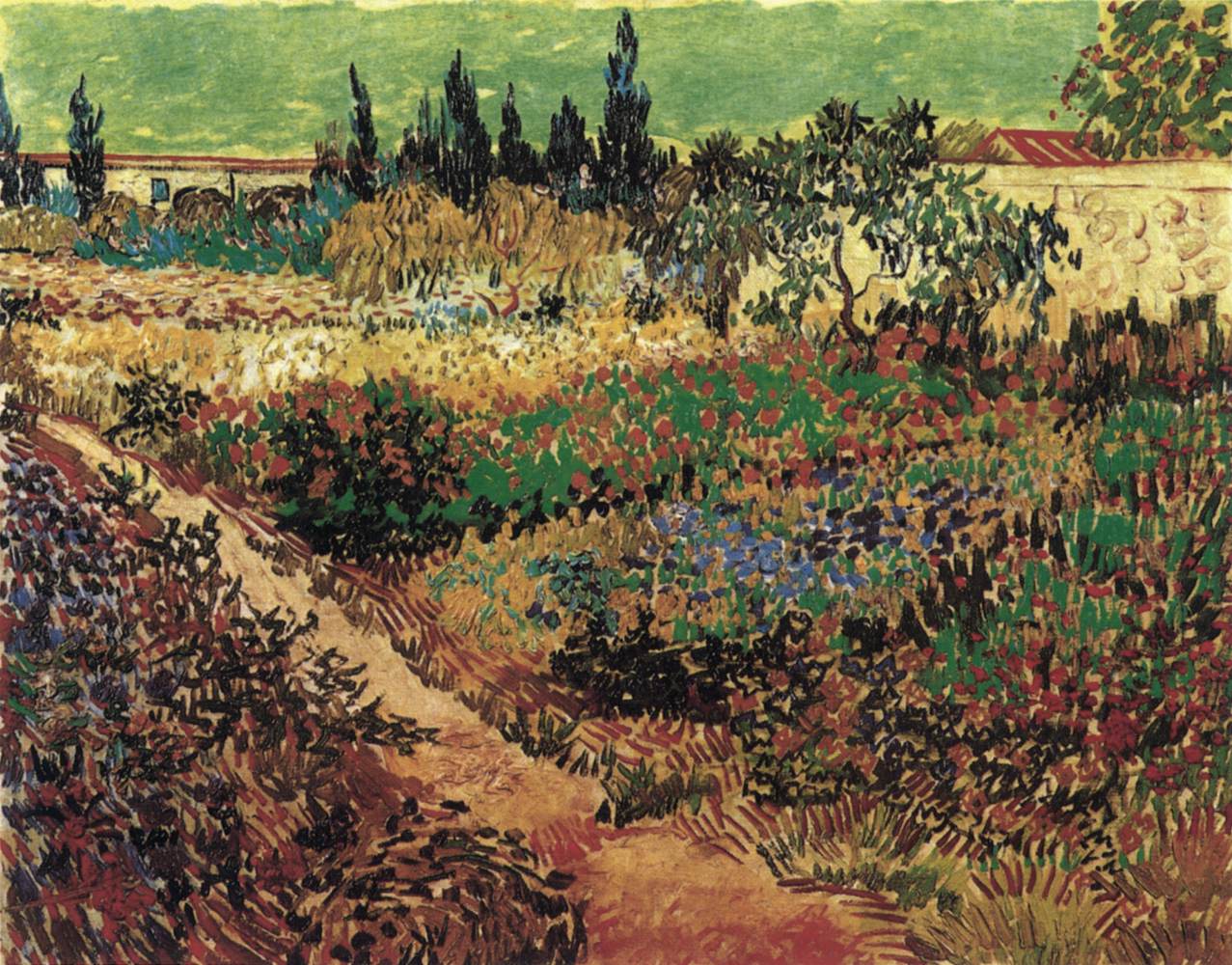 Flowering Garden with Path
