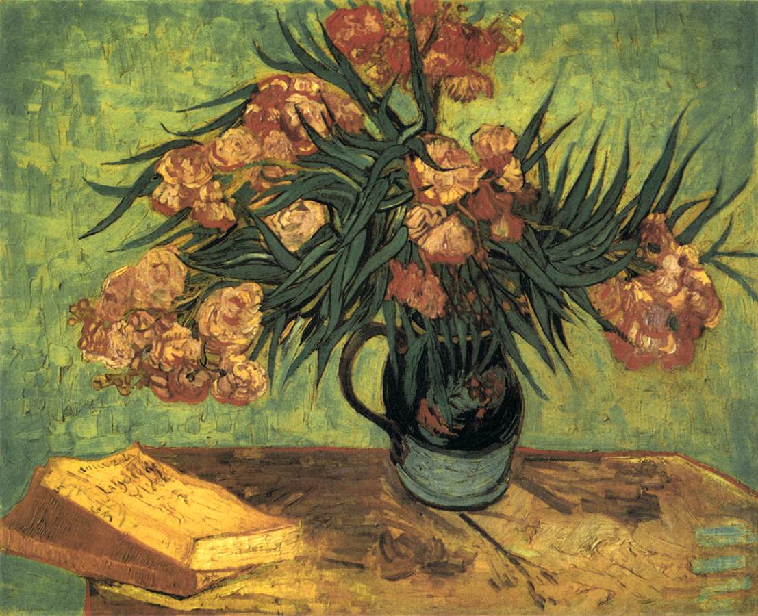 Still-Life with Oleanders and Books