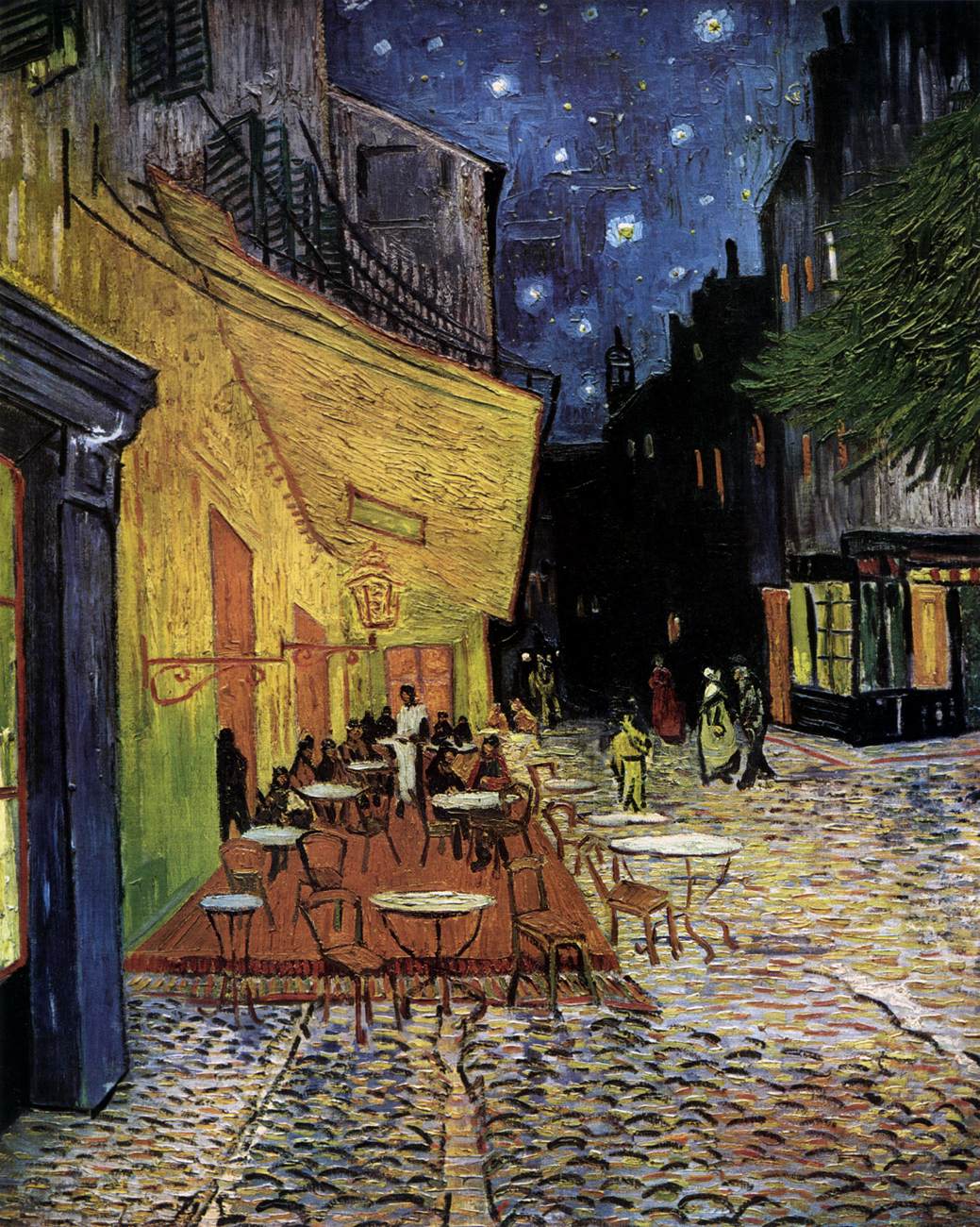 Café Terrace on the Place du Forum, Arles, at Night