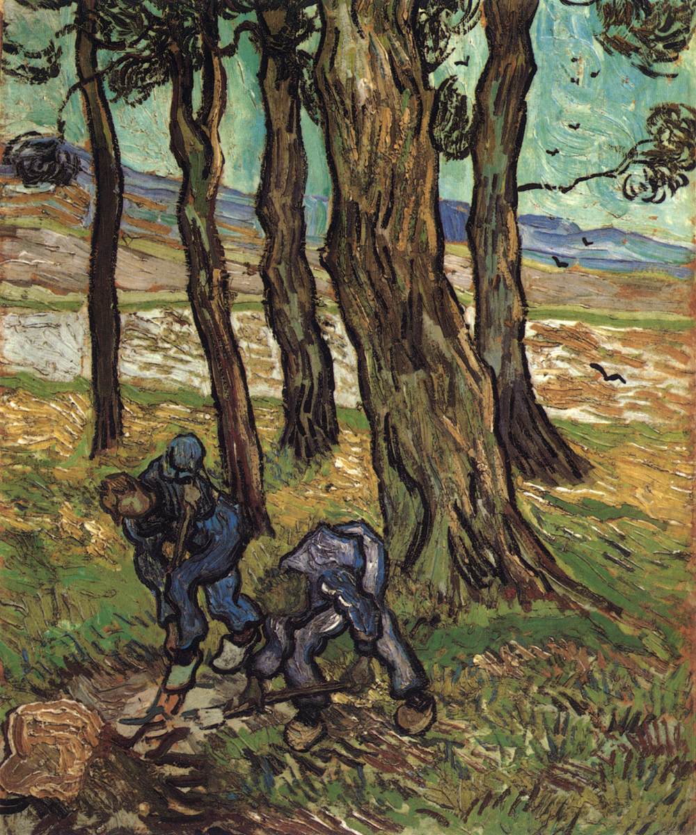 Two Diggers among Trees