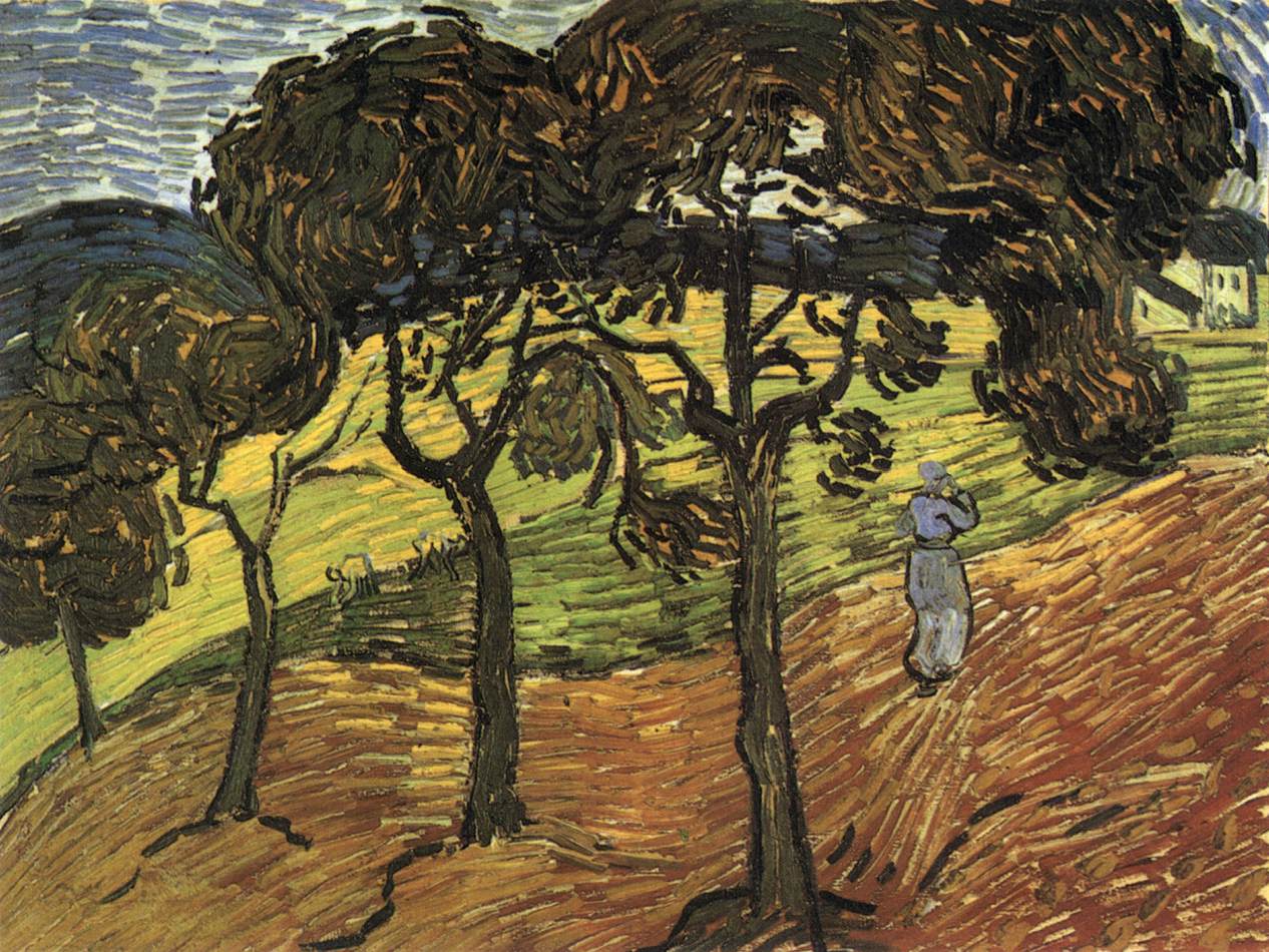 Landscape with Trees and Figures