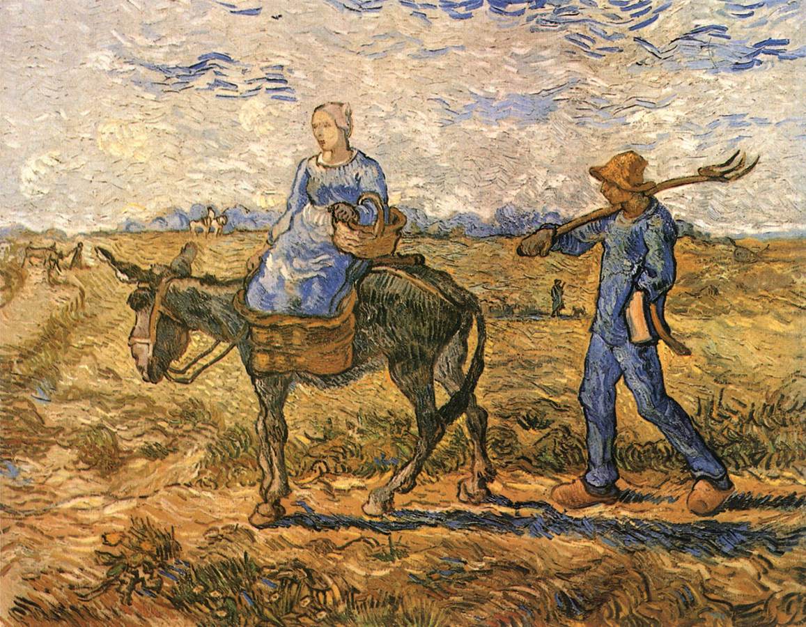 Morning: Peasant Couple Going to Work (after Millet)