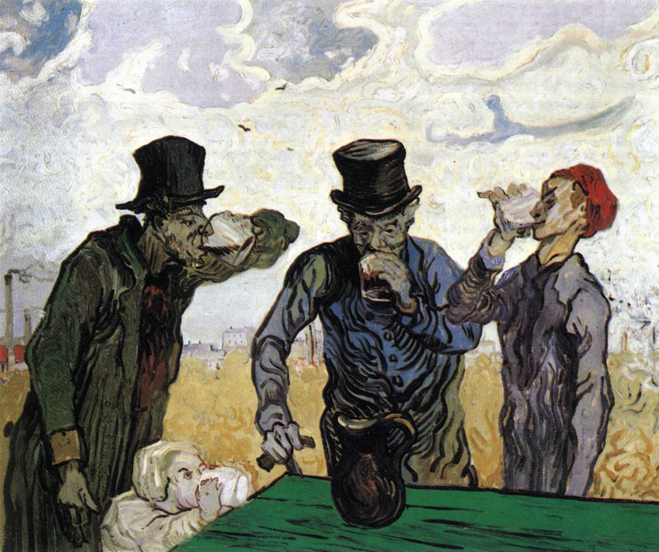 The Drinkers (after Daumier)