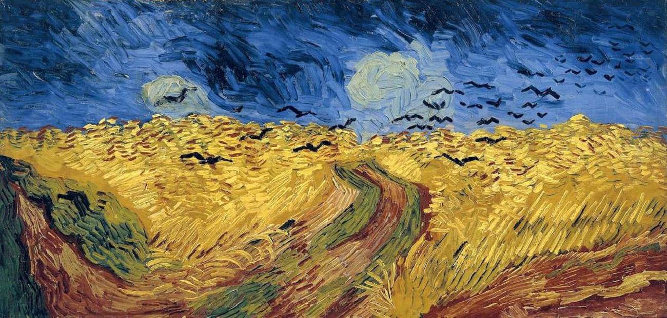 Wheat Field with Crows