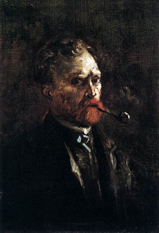 Self-Portrait with Pipe