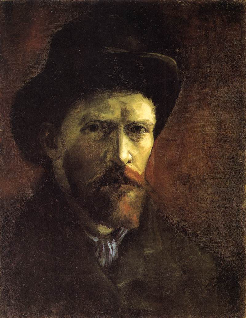 Self-Portrait with Dark Felt Hat