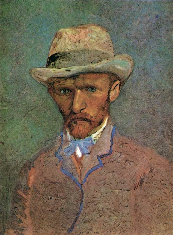 Self-Portrait with Grey Felt Hat