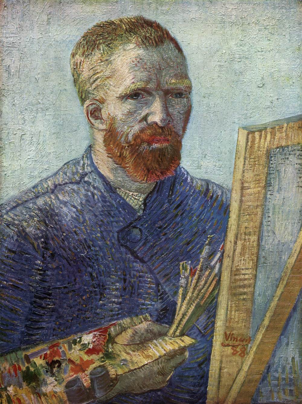 Self-Portrait in front of the Easel