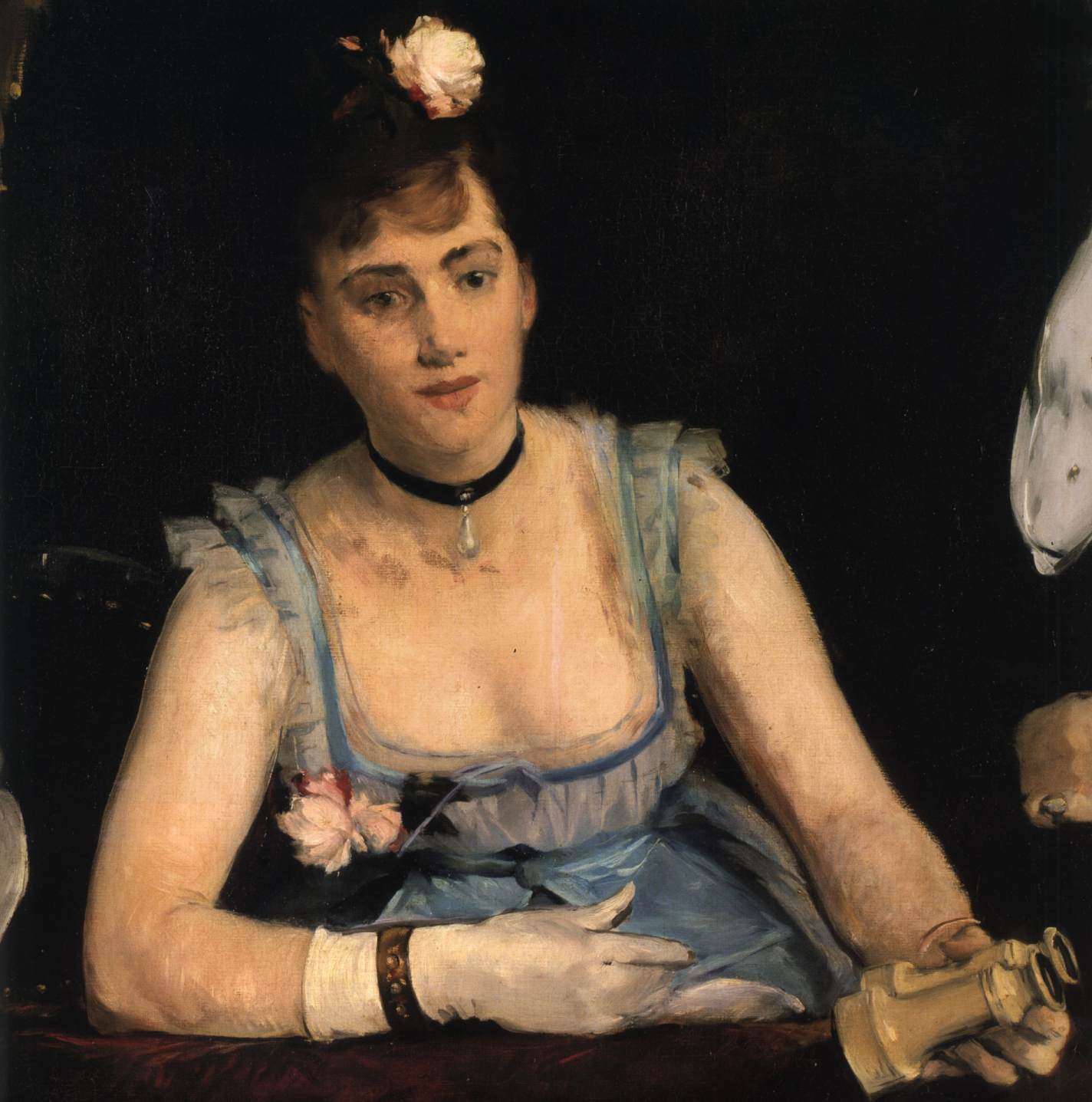 A Loge at the Théâtre des Italiens (detail)