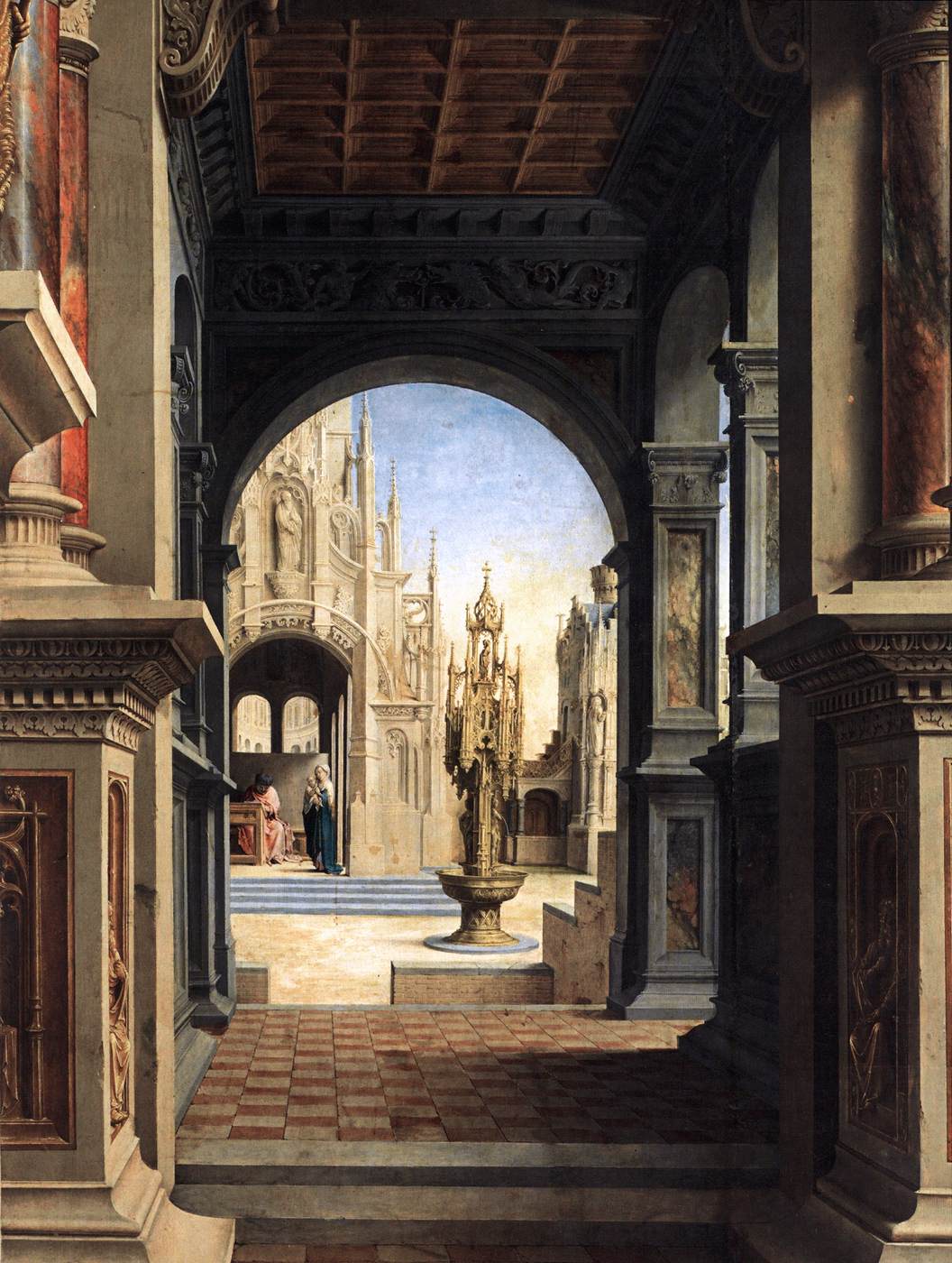 St Luke Drawing the Virgin (detail)