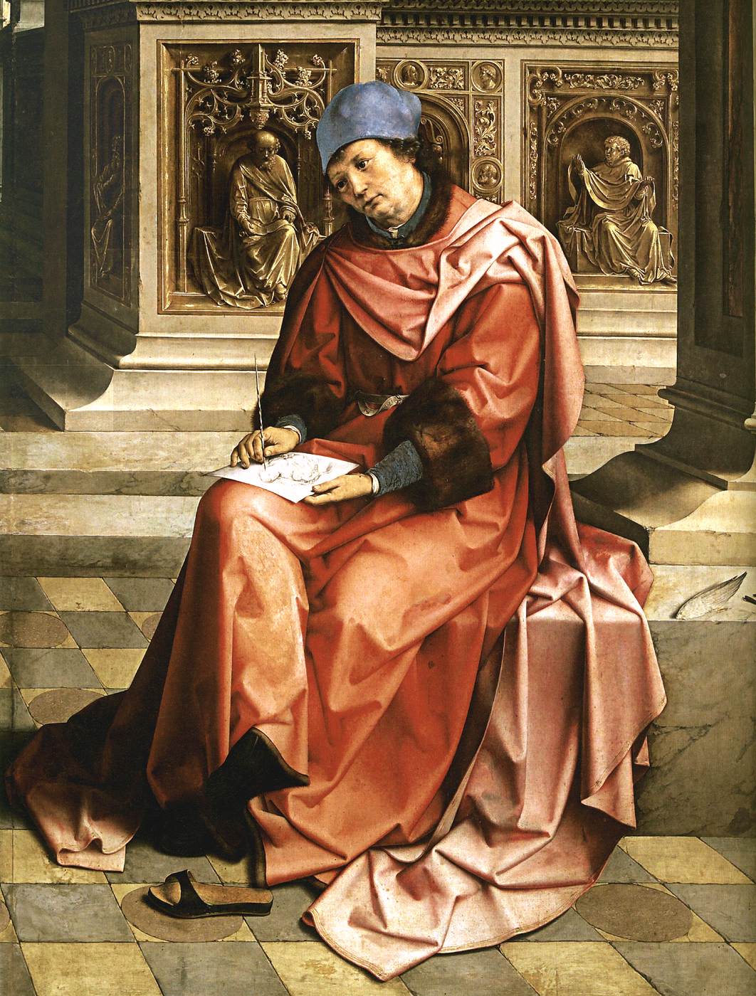 St Luke Drawing the Virgin (detail)