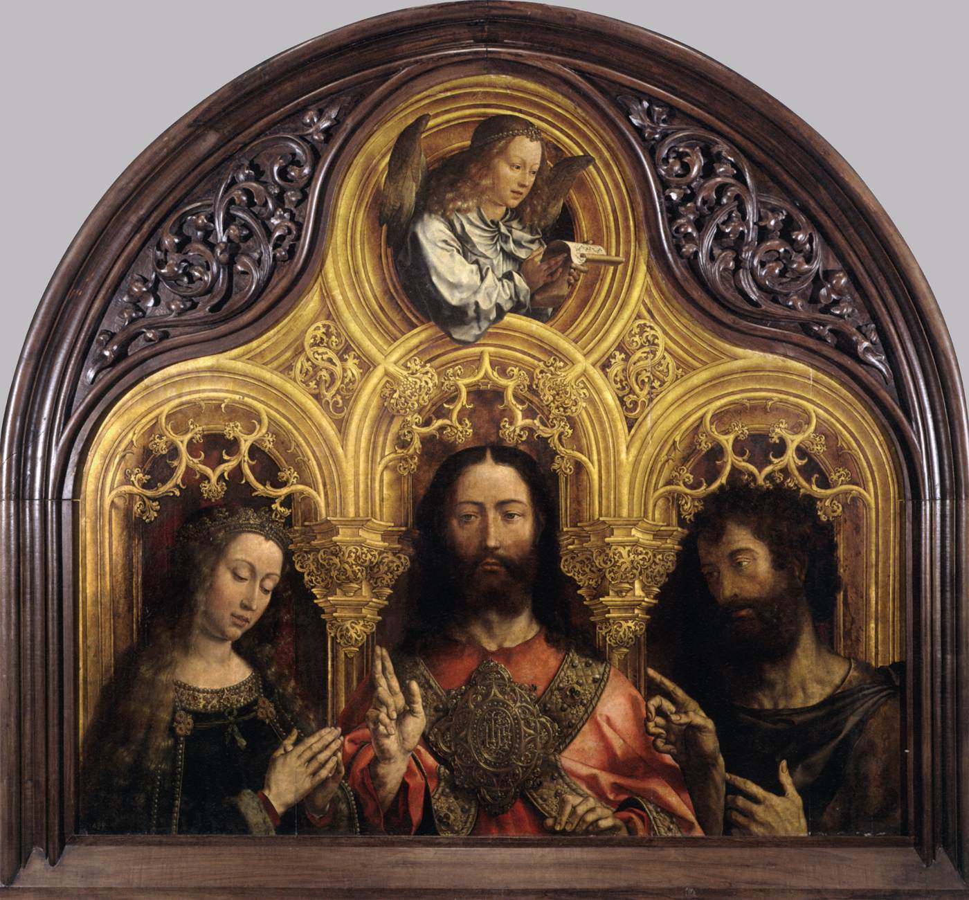 Virgin Mary, Christ Blessing, and St John the Baptist (Deesis)