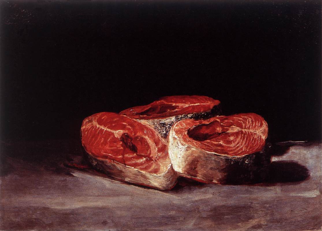 Still-Life with Three Salmon Steaks