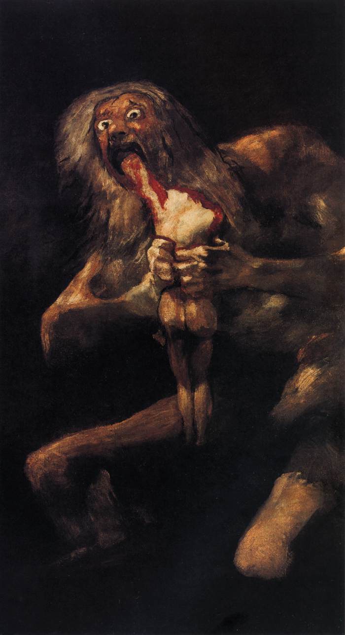 Saturn Devouring One of his Children