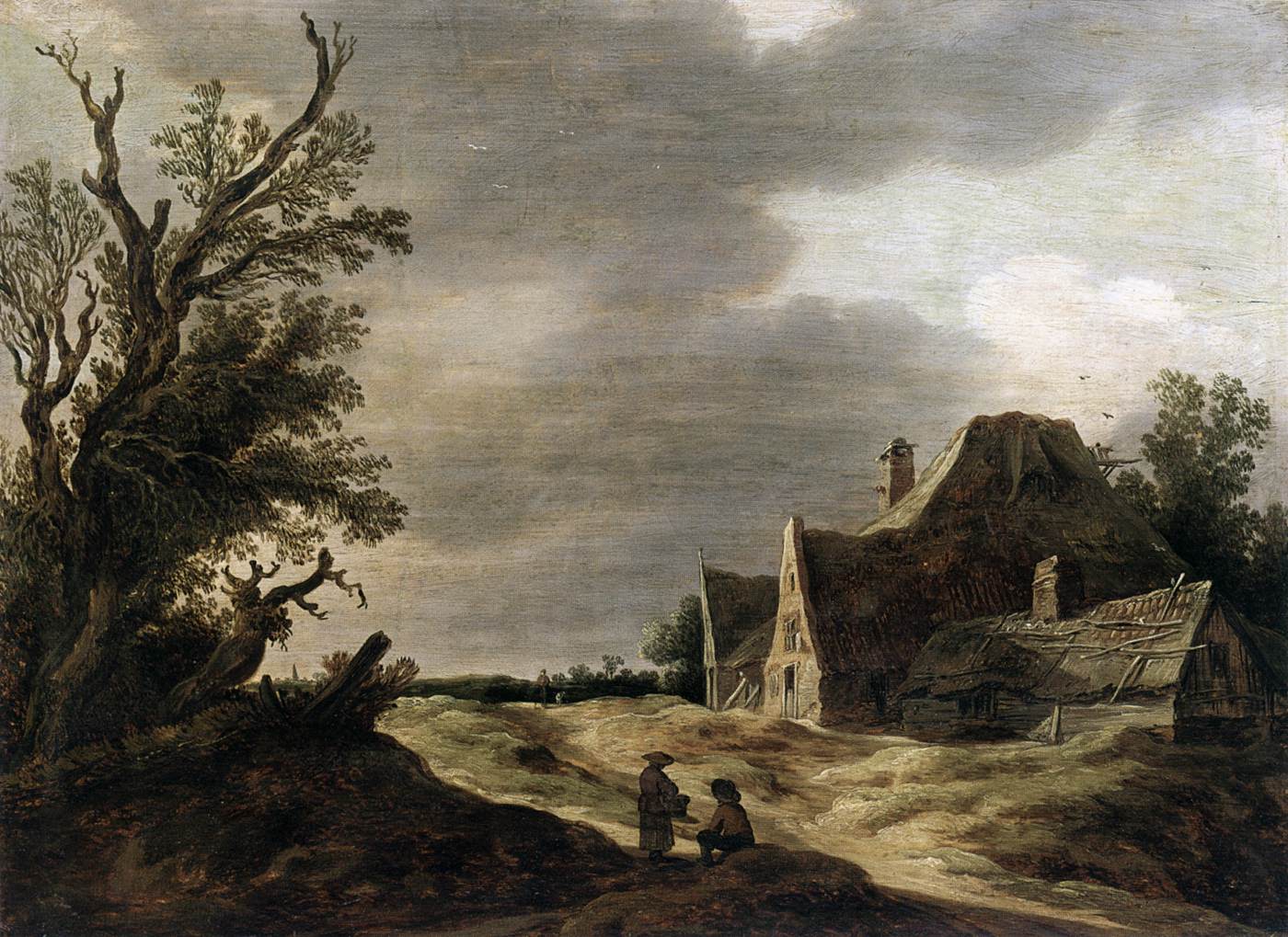Sandy Road with a Farmhouse