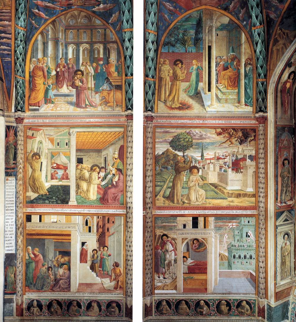 Scenes from the Life of St Francis (north wall)