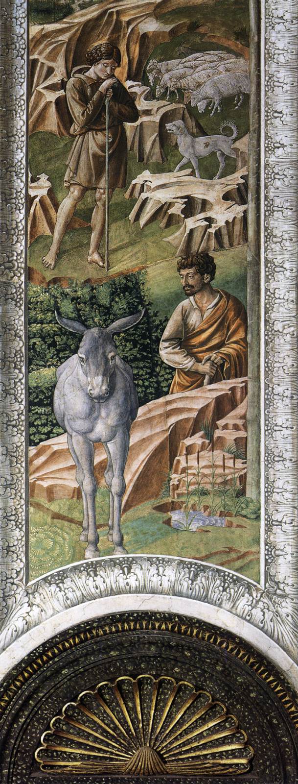 The Vigil of the Shepherds (right wall of the apse, detail)