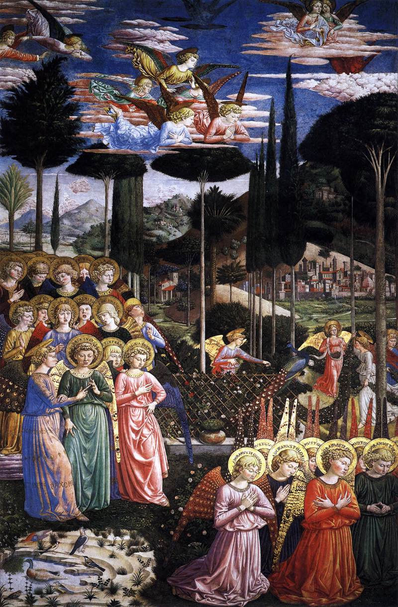 Angels Worshipping (left side of the chancel)