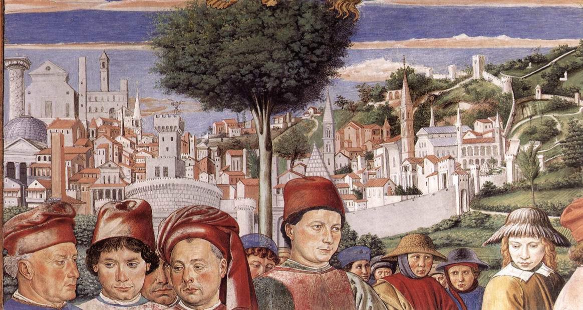 St Augustine Departing for Milan (detail)