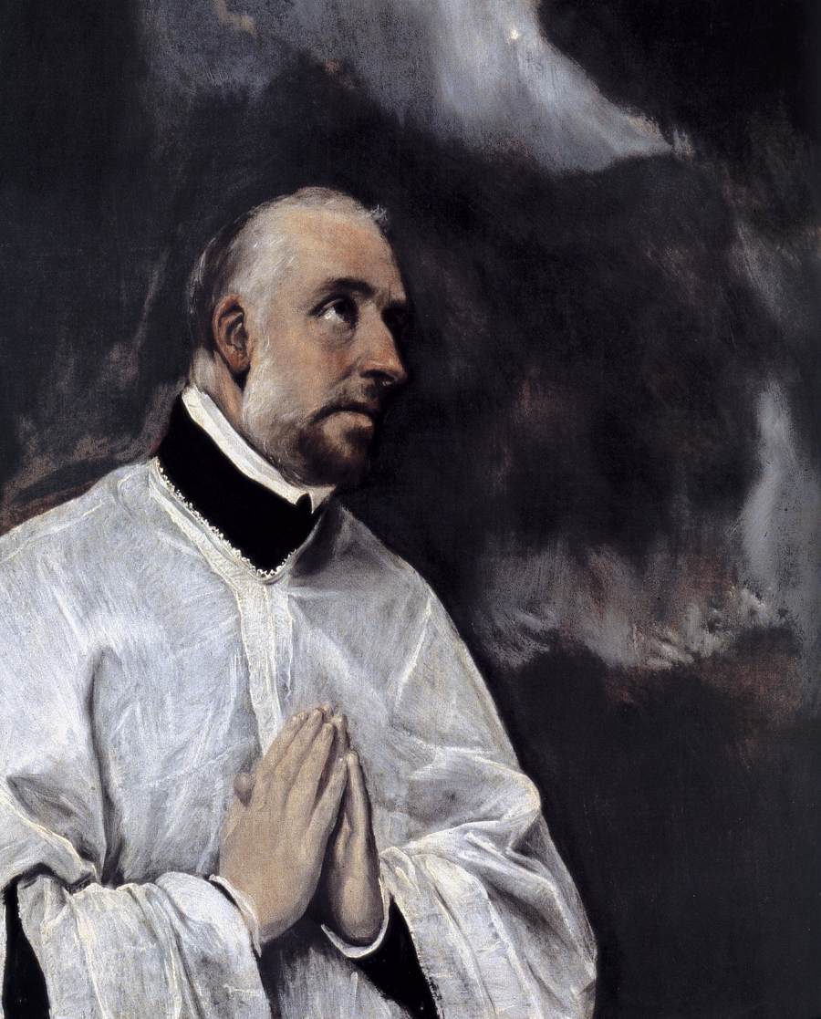 Christ on the Cross Adored by Two Donors (detail)