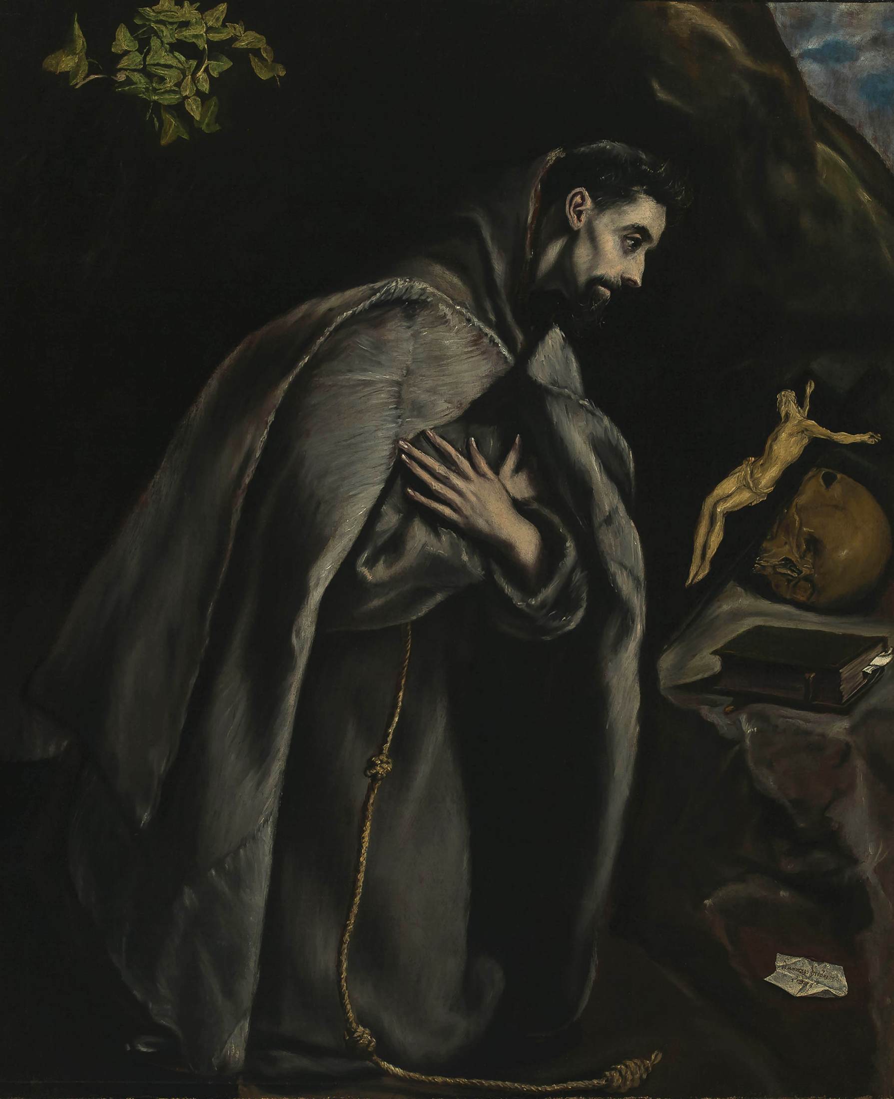 St Francis in Prayer before the Crucifix