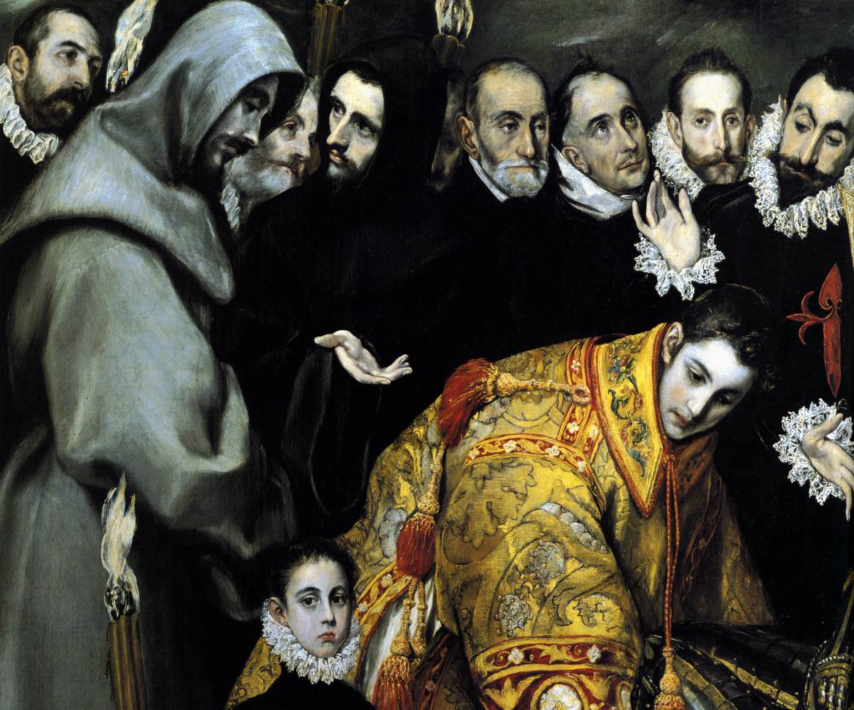 The Burial of the Count of Orgaz (detail)