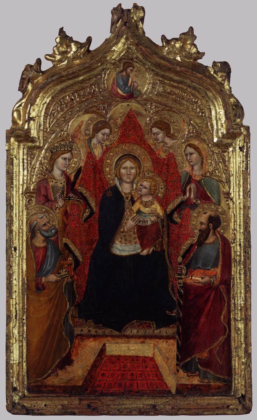Madonna Enthroned with Angels and Saints