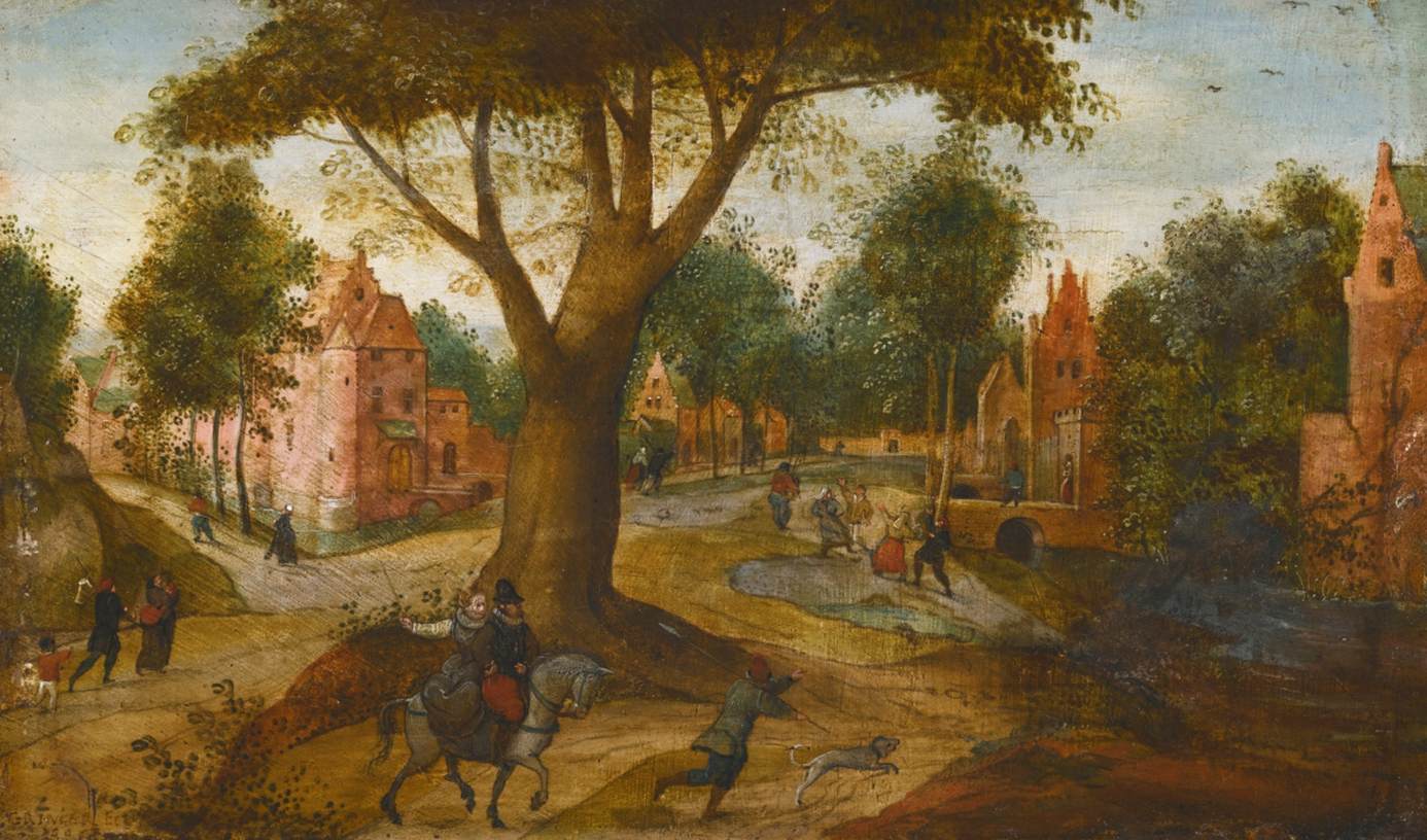 A Couple on Horseback