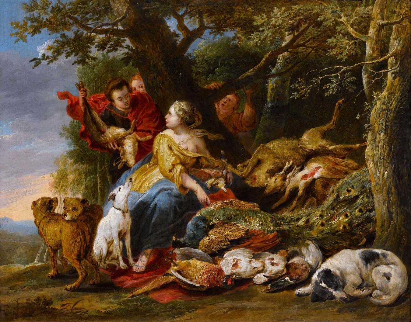 Diana and her Nymphs Resting after the Hunt