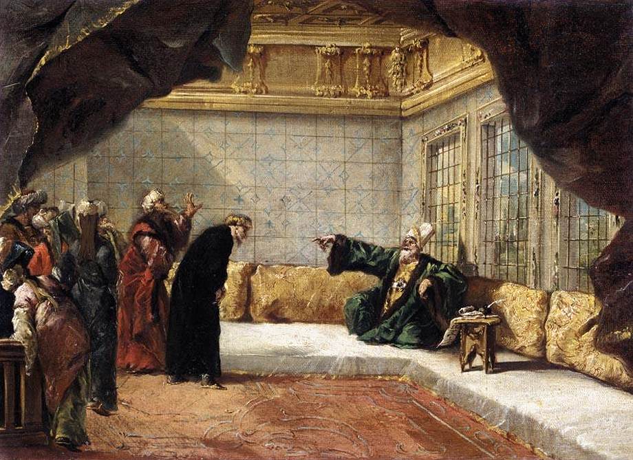 Dergoumidas before the Grand Vizier