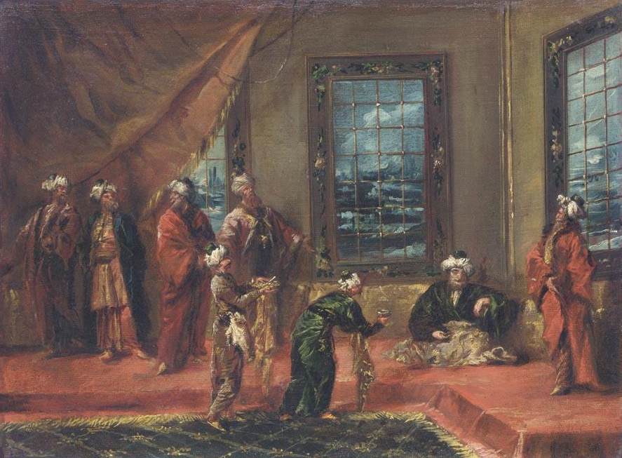 The Sultan Being Brought Food and Drink