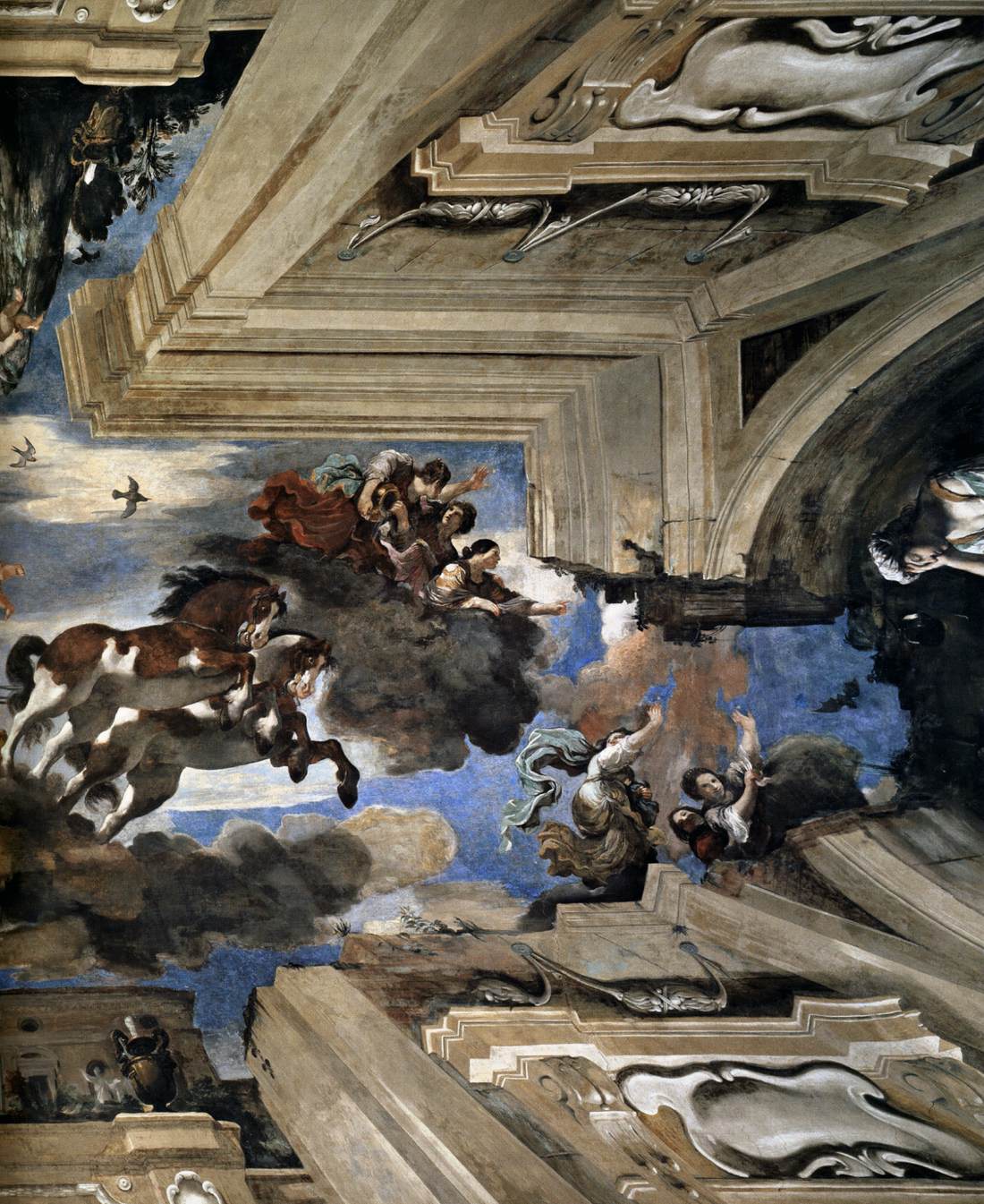 Ceiling painting (detail)