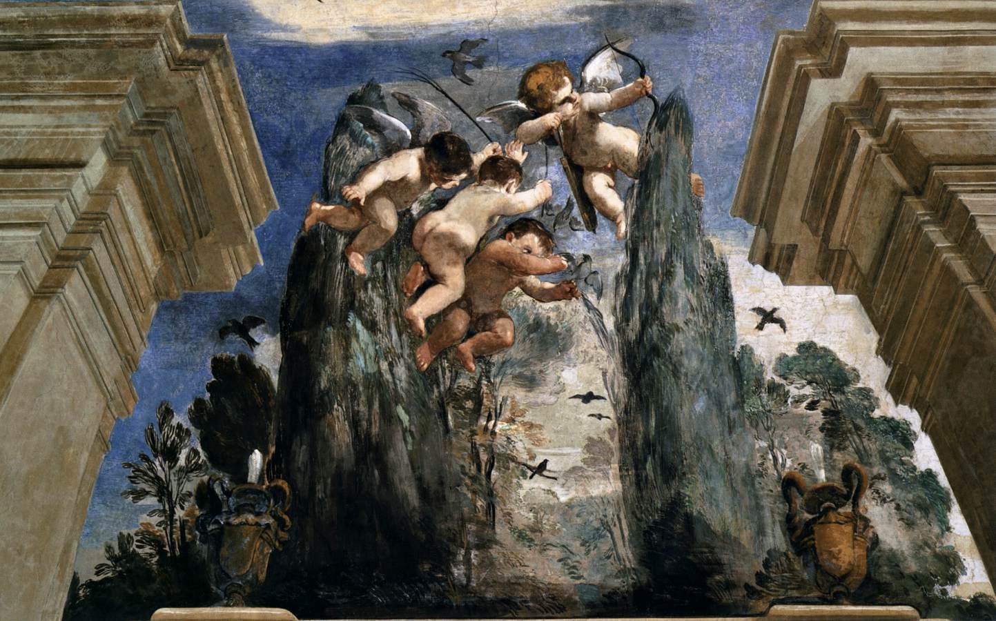 Ceiling painting (detail)