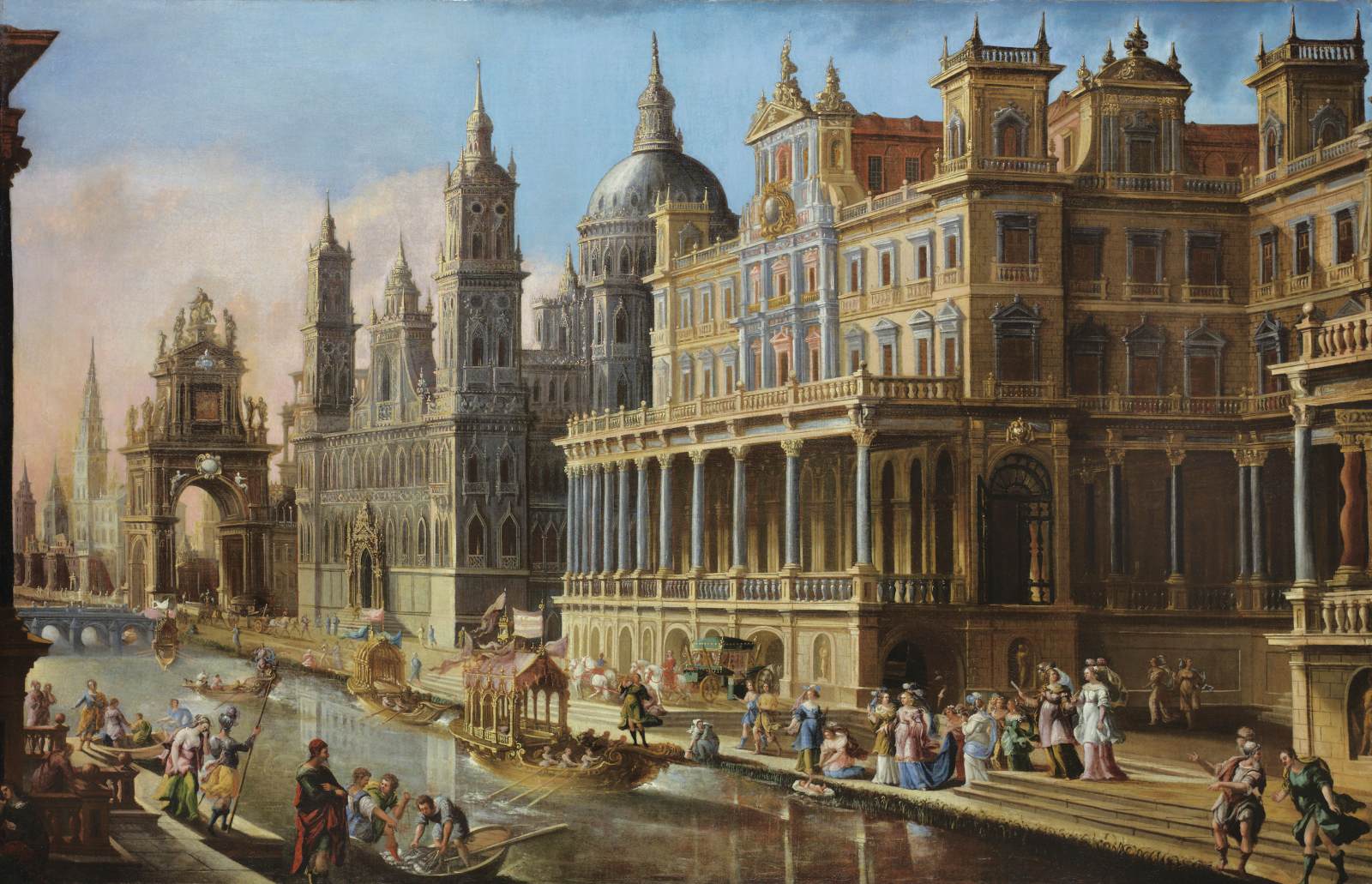 Architectural Caprice with Moses Saved from the Water