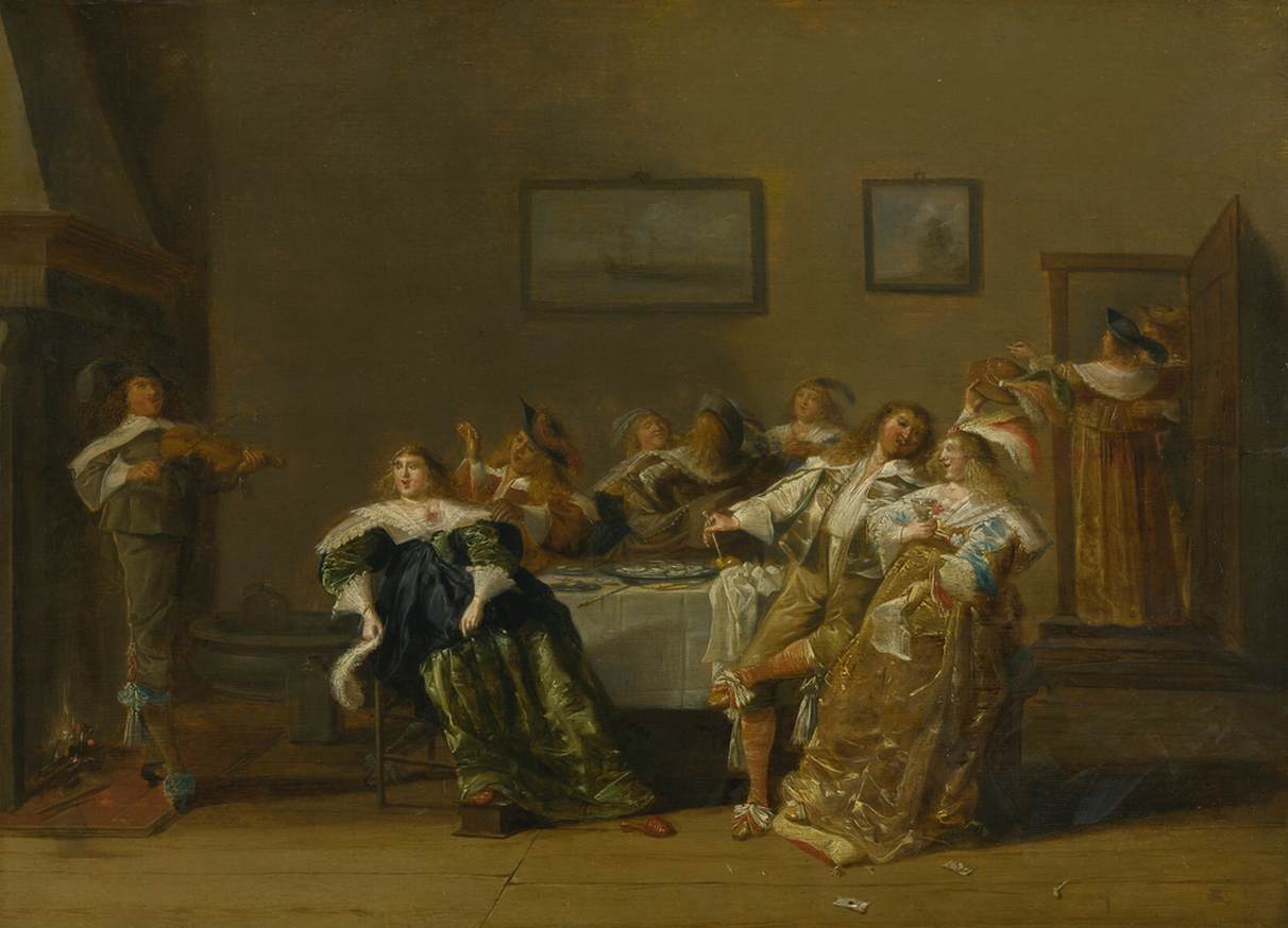 Elegant Company in an Interior