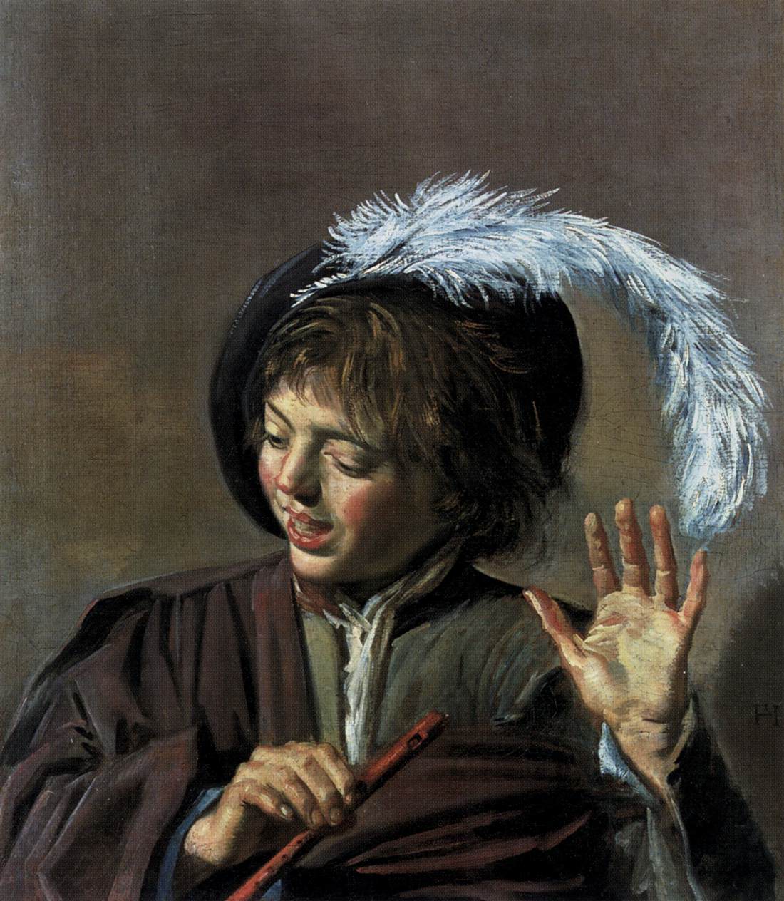Singing Boy with a Flute