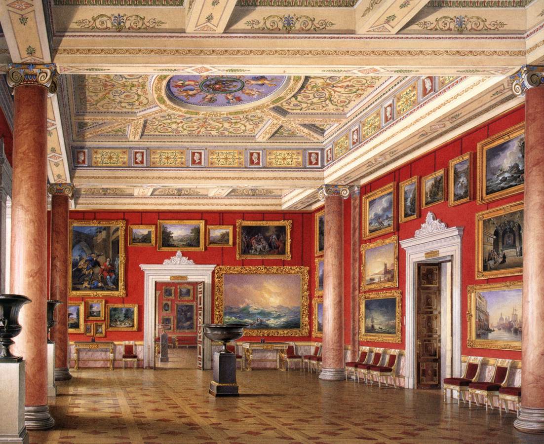 The Room of the Russian School in the New Hermitage