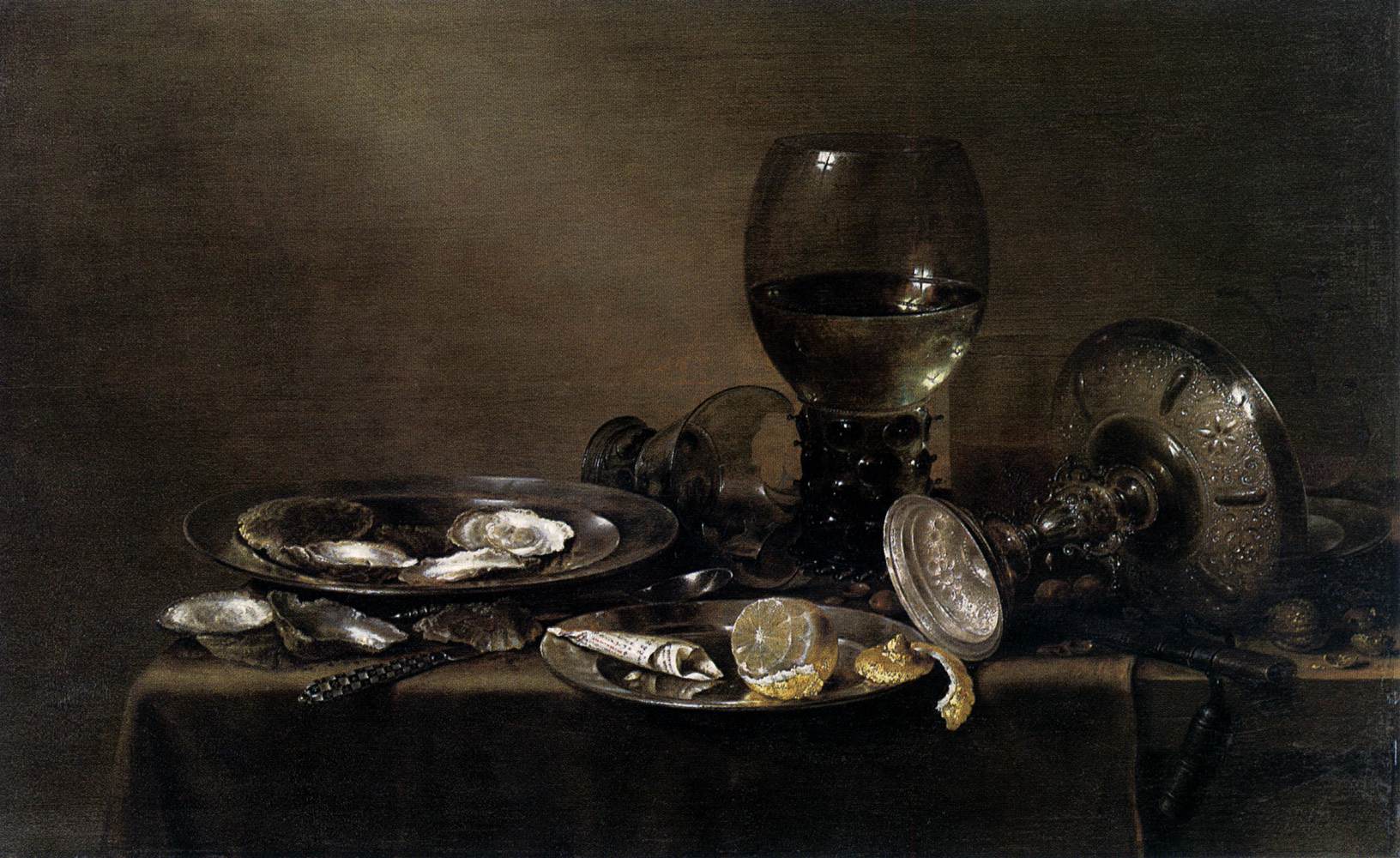 Still-Life with Oysters, a Silver Tazza, and Glassware