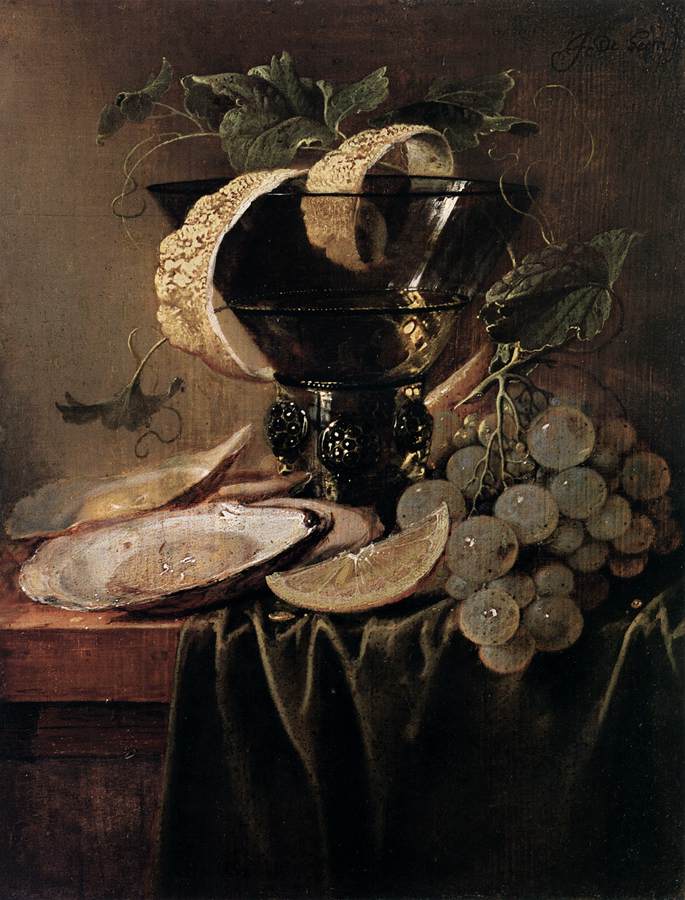 Still-Life with a Glass and Oysters